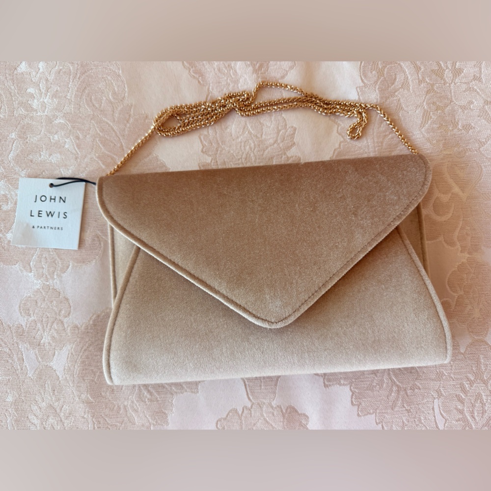 Rose gold Envelope Clutch Bag